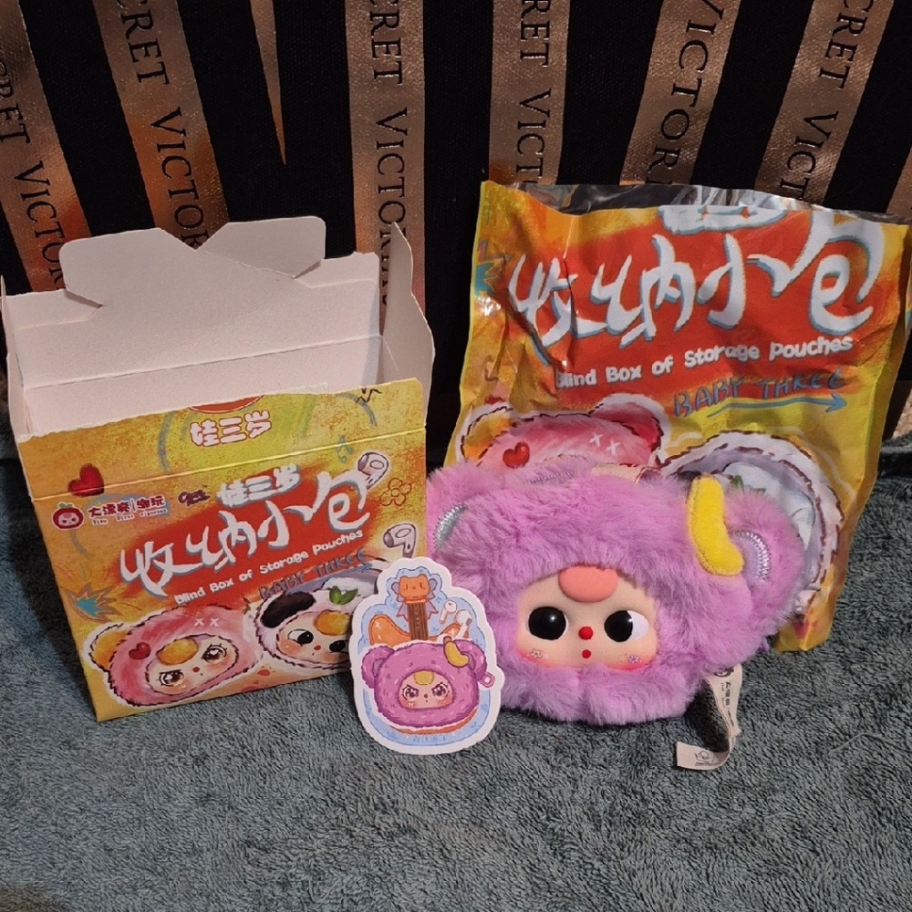 MONKEY - BB3 Plush Storage Pouch Keychain